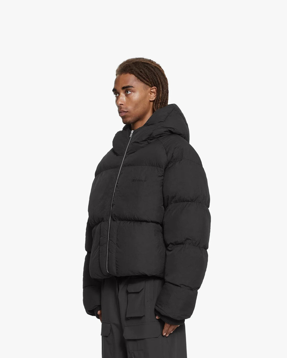 Luxus® Boxy Puffer Jacket Black