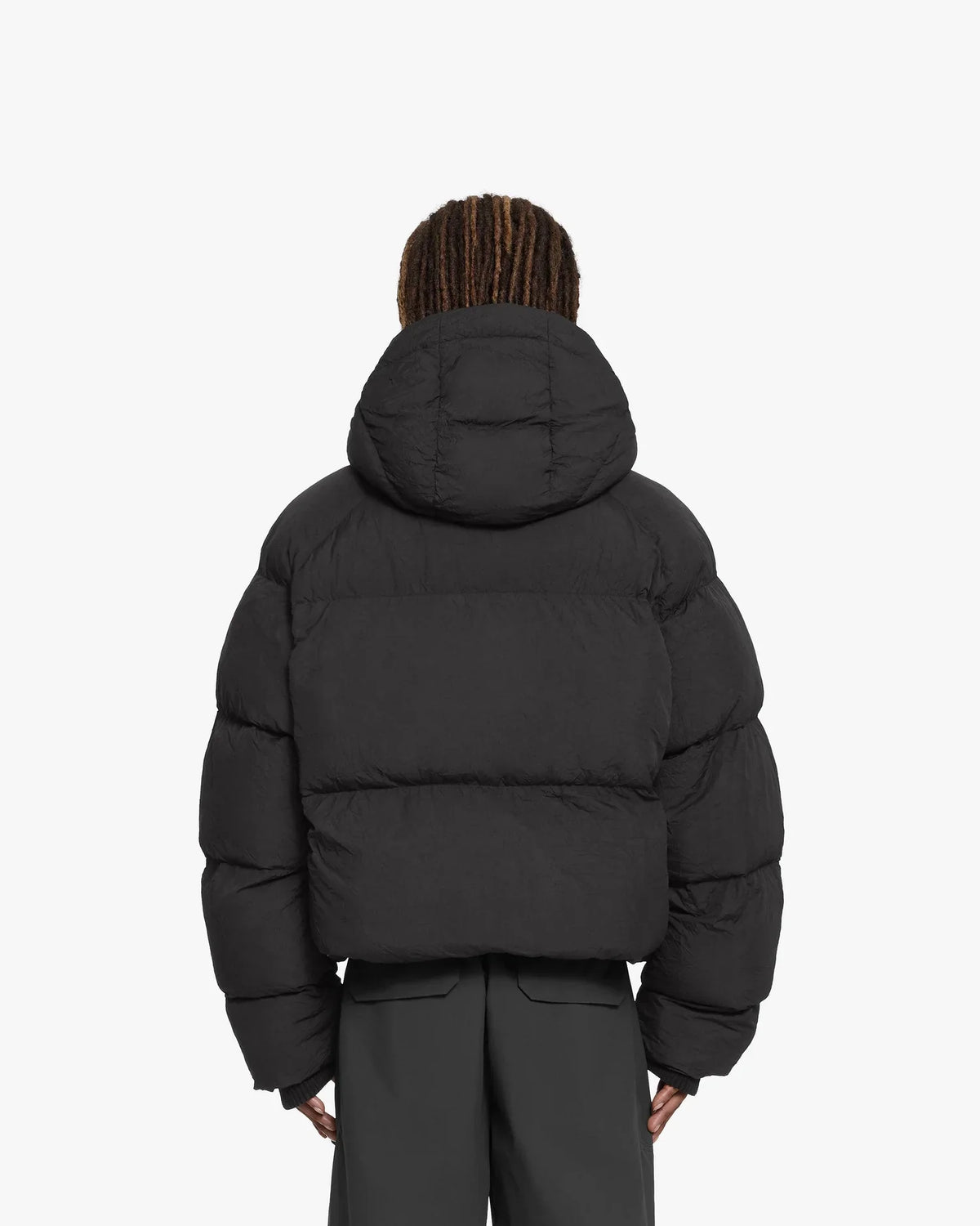 Luxus® Boxy Puffer Jacket Black