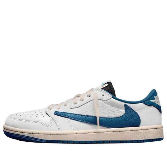 Travis Scott x Fragment x Air Jordan 1 Low – Sail / Military Blue