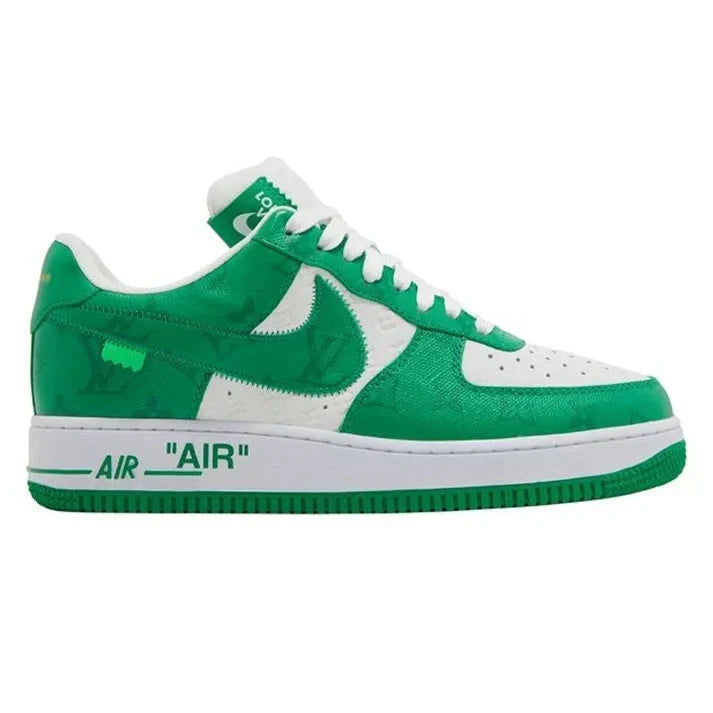 Louis Vuitton Nike Air Force 1 Low By Virgil Abloh White Green Edition